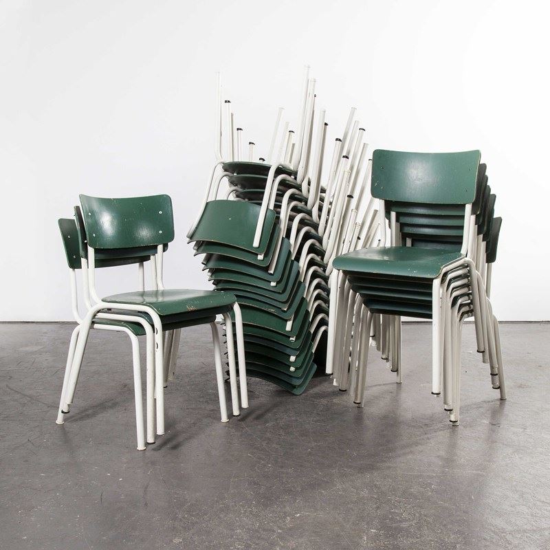 1970'S Thonet Stacking Dining Chairs For The German Army - Green - Good Quantiti-merchant-found-928999y-main-638360637241879163.jpg