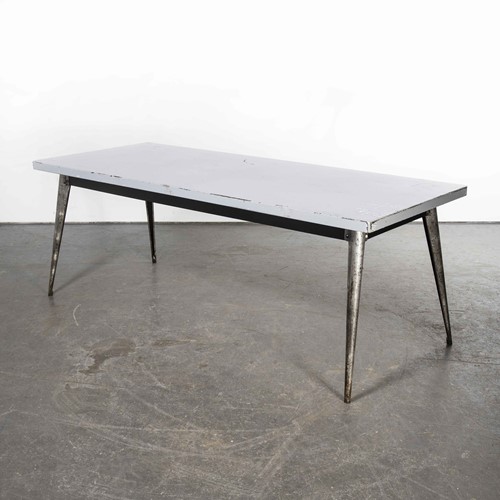 1960'S T55 Tolix Rectangular 2 Metre Dining Table