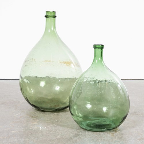 Vintage French Glass Demijohns - Pair (957.25)