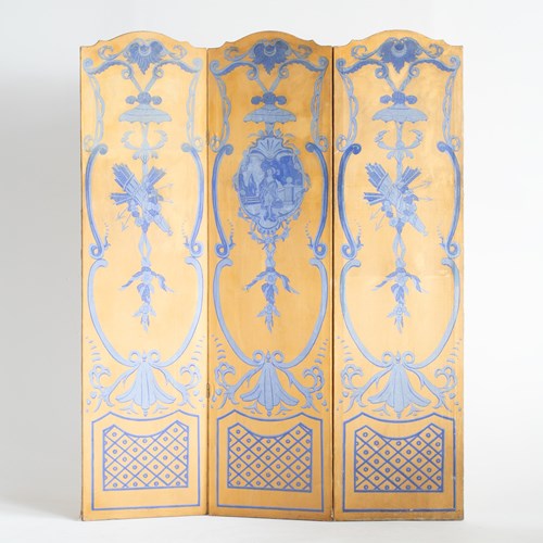 Neoclassical Painted Screen