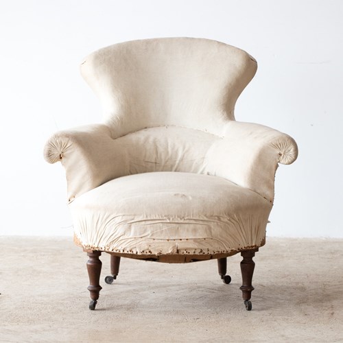 French Spoon Back Armchair