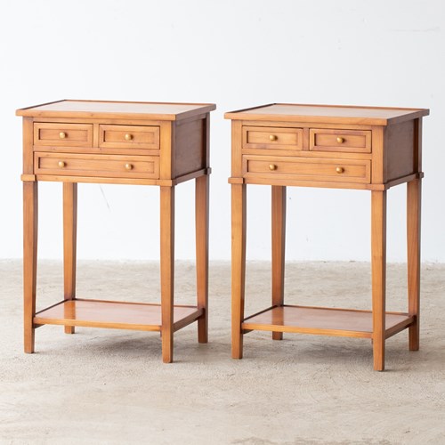 Fruitwood Side Tables