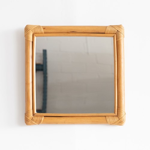 Square Bamboo Mirror