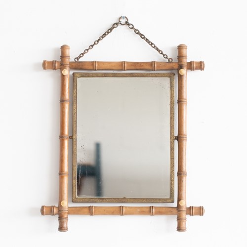 Rotary Faux Bamboo Mirror