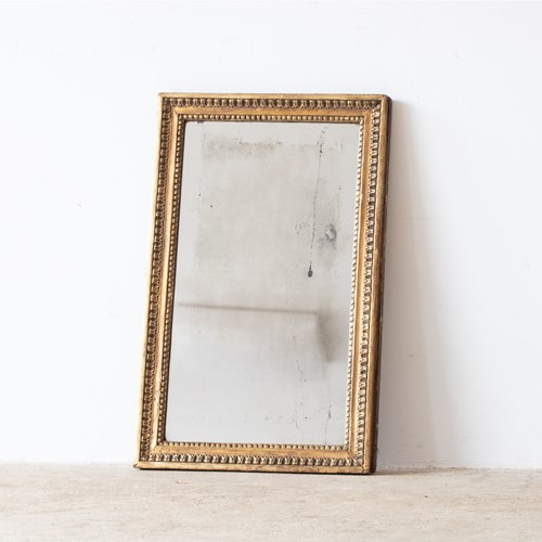 French Mercury-Plated Gilt Mirror