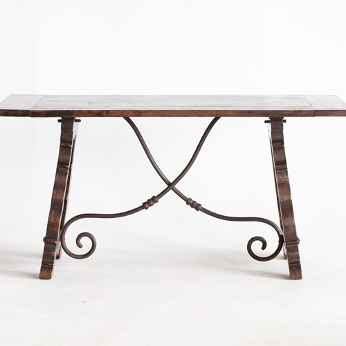 Spanish Chestnut Trestle Table