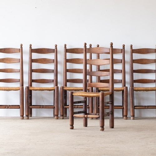 Modernist Ladder Back Dining Chairs