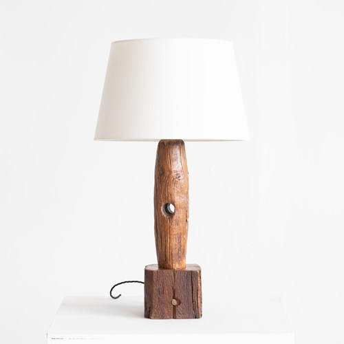 Folk Art Table Lamp