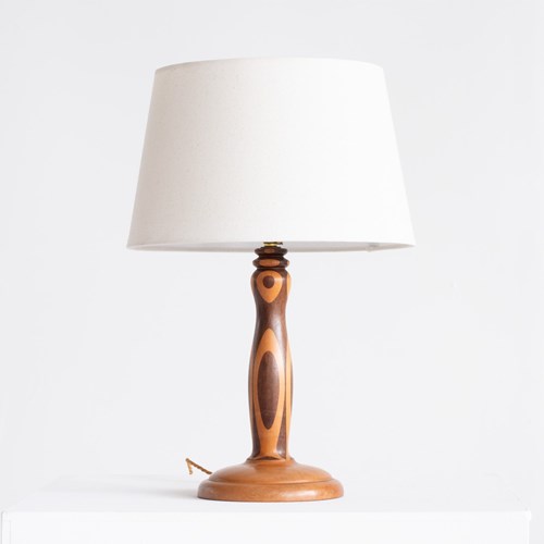 Marquetry Table Lamp