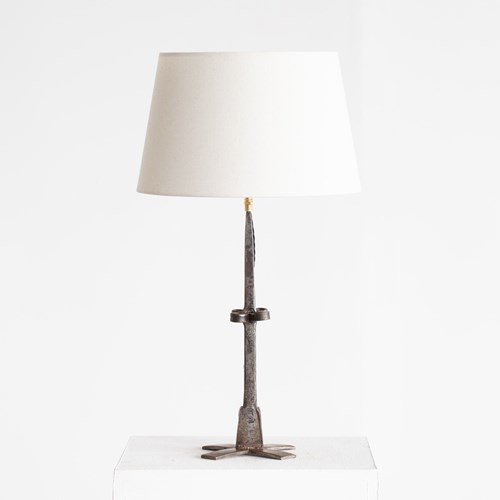French Folk Art Table Lamp