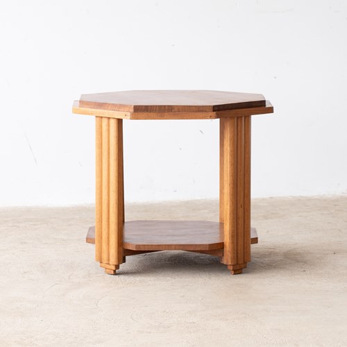 Octagonal Teak Side Table