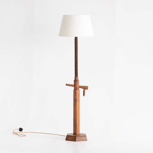 French Folk Art Floor Lamp