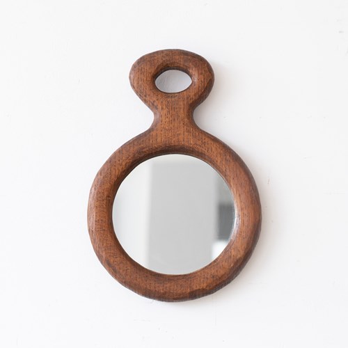 Brutalist Oak Mirror