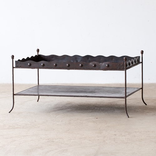 French Forged Iron Coffee Table