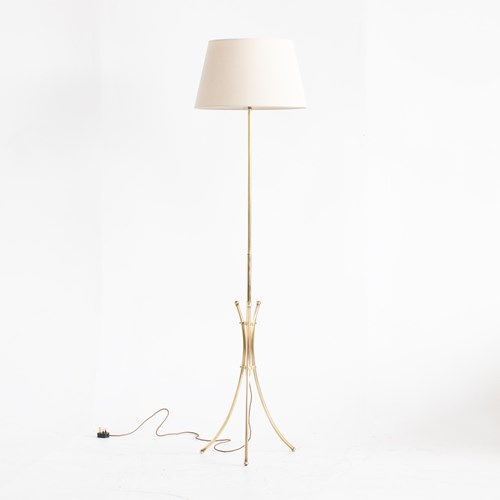 Polished Brass Floor Lamp