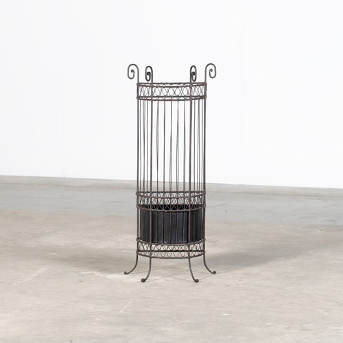 French Wrought Iron Umbrella Stand
