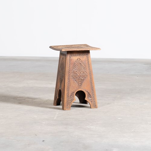 Moorish Chip Carved Side Table