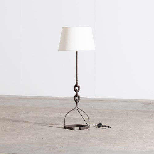 Brutalist Chain Link Floor Lamp