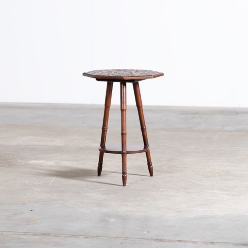 Tiered Mahogany Side Table