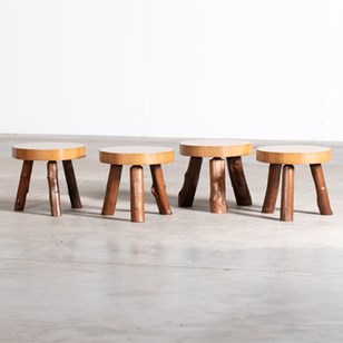 French Brutalist Stools