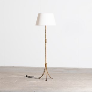 Spanish Gilt Iron Floor Lamp