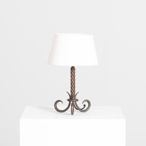 French Iron Table Lamp