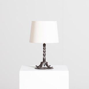 French Forged Iron Table Lamp