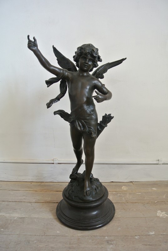 Aug Moreau Bronze "Cupid" Sculpture-modants-aug-3-main-637213450948837275.JPG
