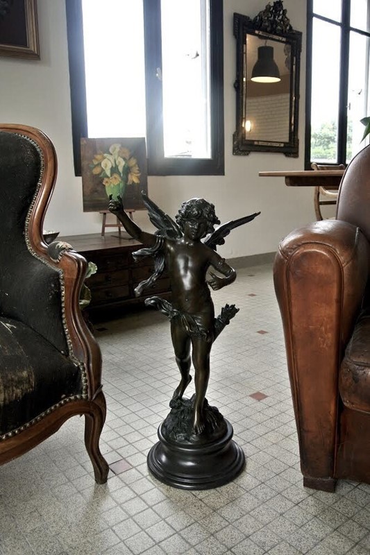 Aug Moreau Bronze "Cupid" Sculpture-modants-aug-5-main-637213450975555523.jpg