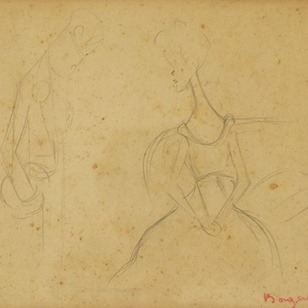 'A Conversation' - Pencil Drawing O...