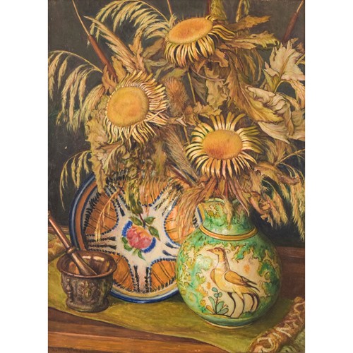 Magnificent Still Life With Sunflowers