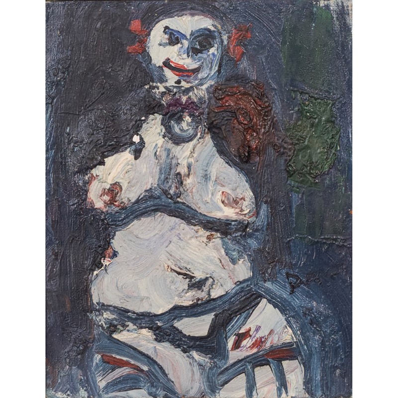 Expressionist Oil Painting of a Clown-modern-decorative-1010-oil-clown-painting-1-square-main-637672314951778654.jpg