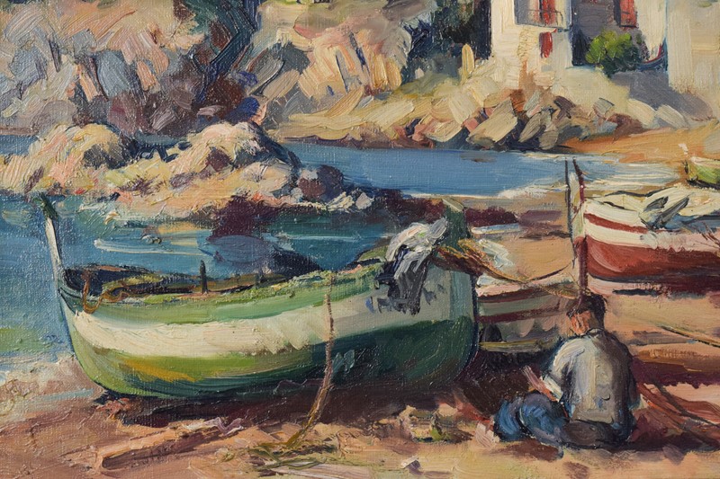 Alberto Muñoz Boquera - 'Calella De Palafrugell'-modern-decorative-1096-harbour-scene-oil-painting-4-main-637870800681070160.jpg