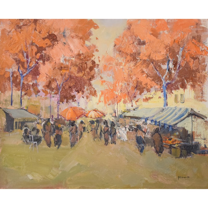 Autumn Market Scene - Oil on Canvas-modern-decorative-1130-oil-market-autumn-day-1-square-main-637673106311174636.jpg