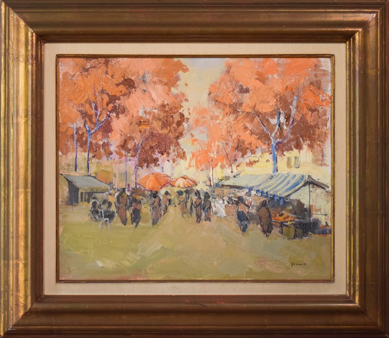 Autumn Market Scene - Oil on Canvas-modern-decorative-1130-oil-market-autumn-day-2-main-637673106541173301.jpg