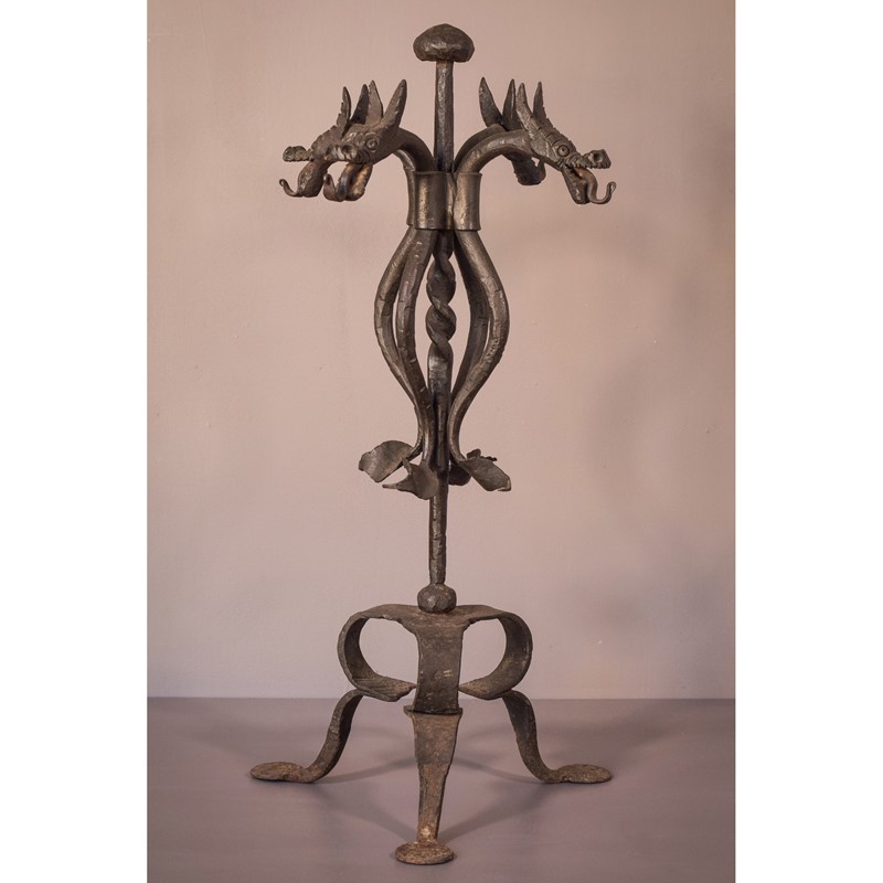 Art Nouveau Wrought Iron Dragon Stand-modern-decorative-1185-iron-dragon-stand-1-square-main-637788793965895567.jpg