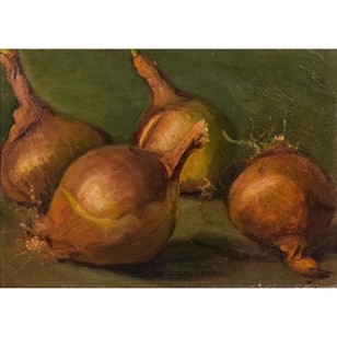 Still Life Study Of Onions