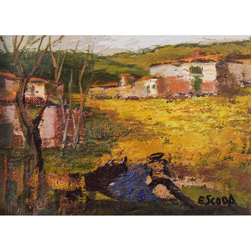 Joan Escoda Coromina Post-Impressionist Landscape