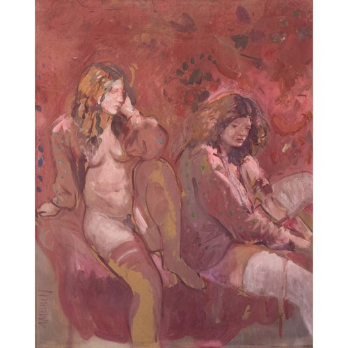 Antoni Munill - Two Evocative Female Figures