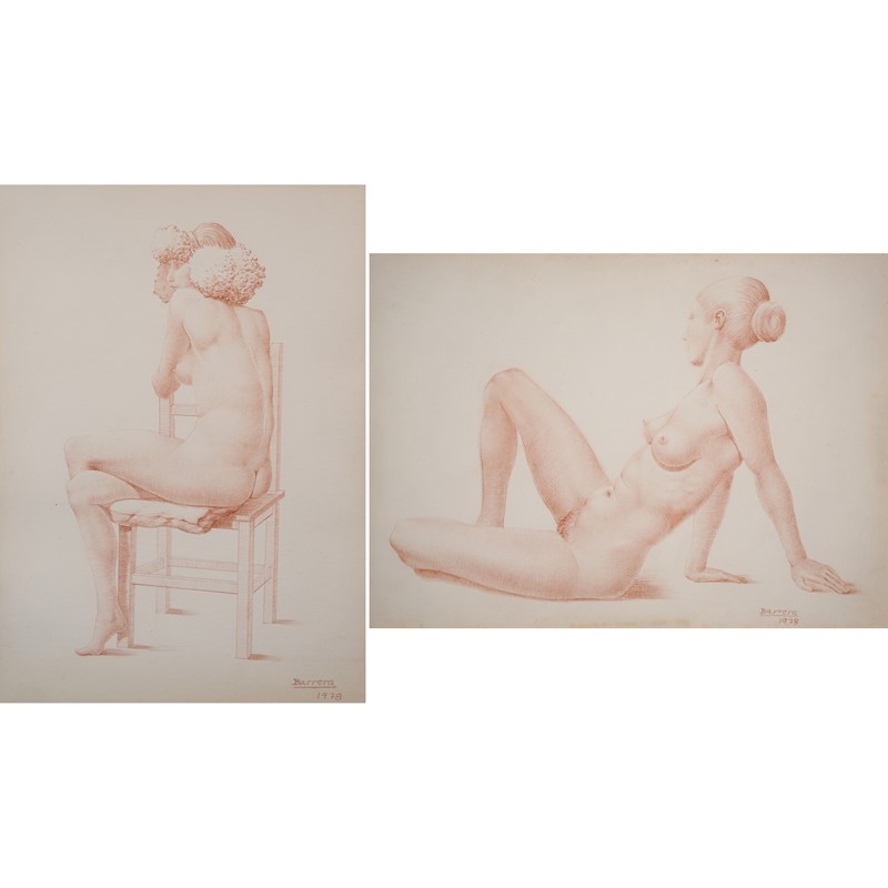 Barrera - Female Life Studies - Two Framed Drawing-modern-decorative-1353-two-nude-drawings-1-square-main-638083473344440969.jpg