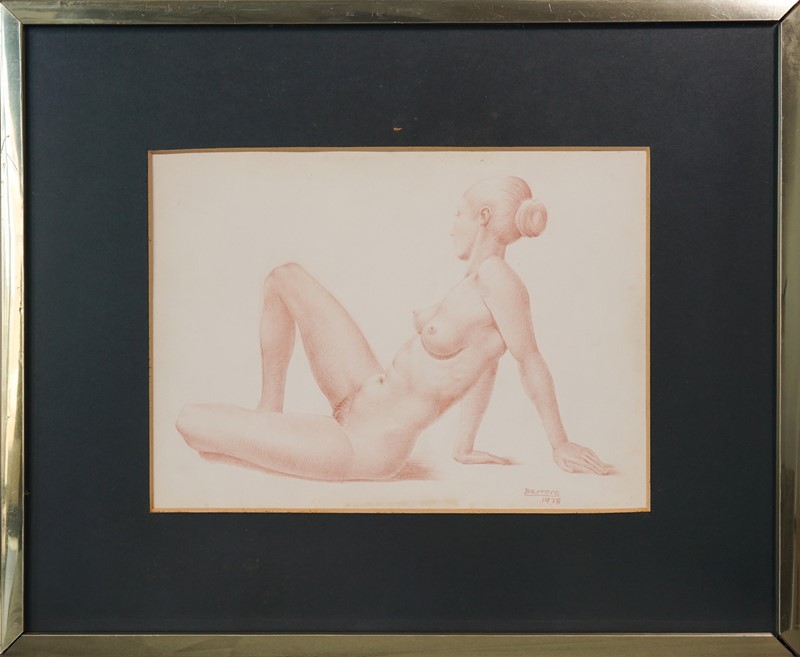 Barrera - Female Life Studies - Two Framed Drawing-modern-decorative-1353-two-nude-drawings-7-main-638083473768136670.jpg