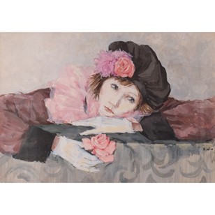 Portrait Of A Lady In The Style Of ...