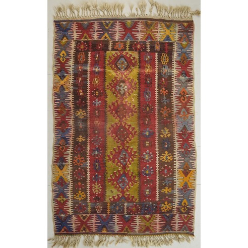 Vintage Handwoven Kilim Rug