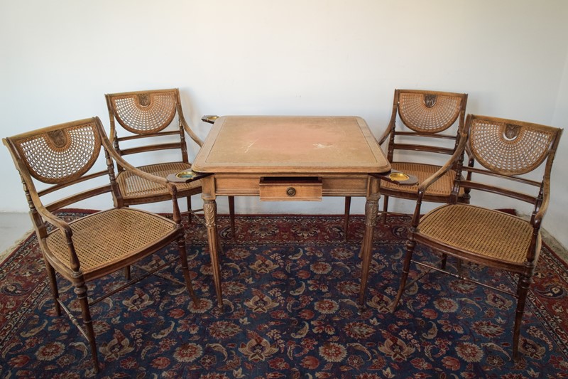 Elegant Games Table with Four Bergere Chairs-modern-decorative-1379-set-of-4-chairs-and-desk-3-main-638022054370118375.jpg