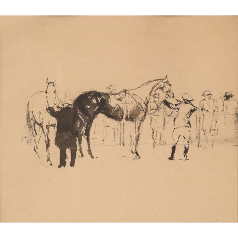 Ynglada, Pere - Horses At The Races Drawing-modern-decorative-1408-horses-drawing-1-square-main-638013359439845078.jpg