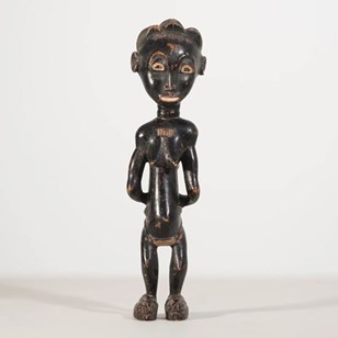 Traditional African Carved Wooden F...