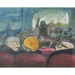 Cartoon Theatre Scene