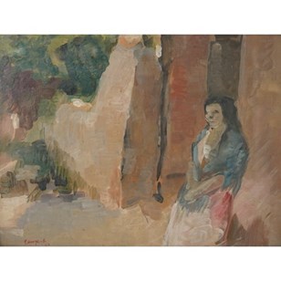 Plein Air Impressionist Study Of A ...