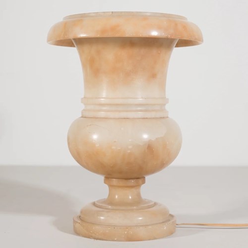 Vintage Alabaster Table Lamp