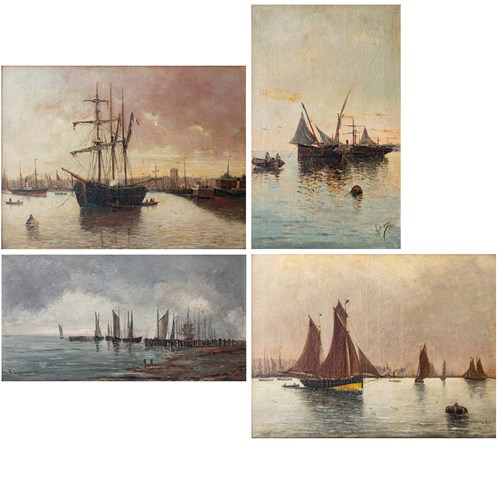 Collection Of Four 19Th Century Marine Paintings  - Various Artists